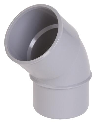 Coude PVC 45° mâle femelle ø75 - NICOLL